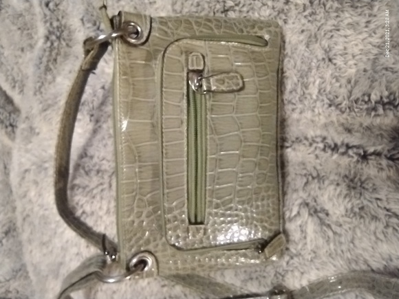 Green Embossed Crocodile Mini Purse - Picture 5 of 5